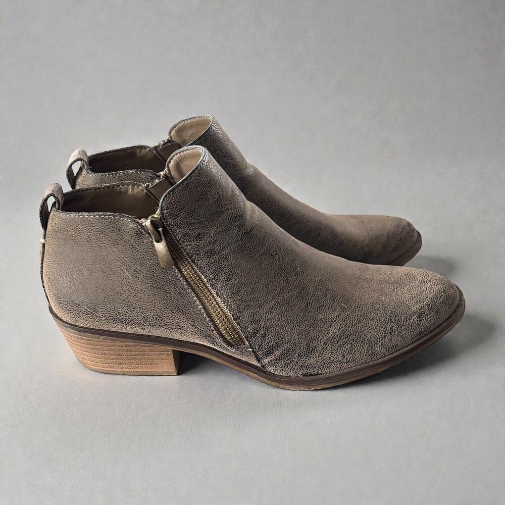 Women Booties Dark Brown Size 9M